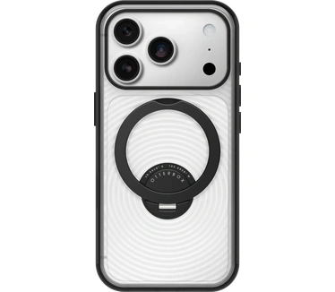 Otterbox Symmetry Stand Magsafe (Apple iPhone 17 Pro, Apple iPhone 18 Pro), Smartphonehoes, Zwart, Transparant