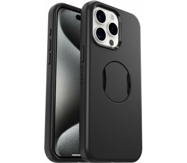 Otterbox OtterGrip Symmetry Series voor iPhone 15 Pro Max, Black (iPhone 15 Pro Max) Zwart