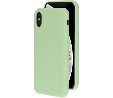 Mobiparts Silicone Cover Apple iPhone X/XS Pistache Green