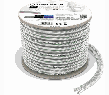 Oehlbach Silver Speaker Cable 2x1,5mm² 30m clear