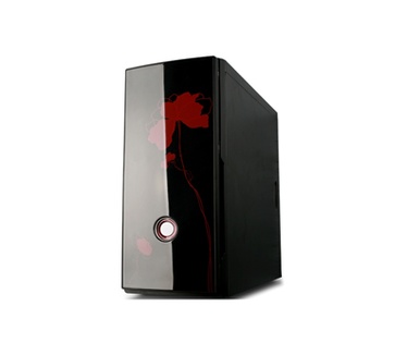 HKC 7000 Series 7051ND Midi tower with 400W PSU (12cm) black/red HKC 7051ND