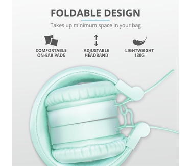 Trust Tones Bluetooth Wireless Headphones (Mint)