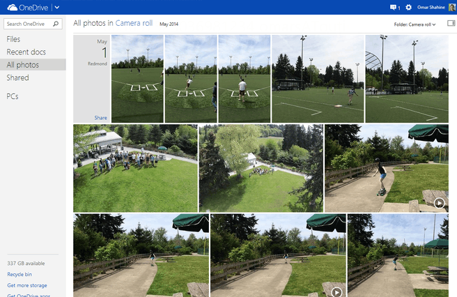 Nieuwe fotoweergave in OneDrive