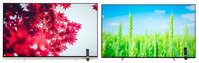 De Philips OLED910 (links) en OLED950
