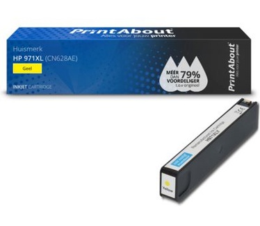 PrintAbout Huismerk HP 971XL (CN628AE) Inktcartridge Geel Hoge capaciteit