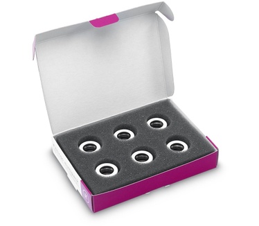 EK Water Blocks EK-HDC Fitting 12mm - White (6-pack)