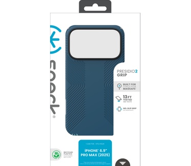 Speck Presidio2 Grip + MS Apple iPhone 17 Pro Max Deep Sea Blue- with Microban
