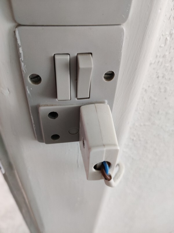 Niet geaard stopcontact Denemarken