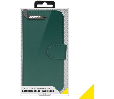 Accezz Wallet Softcase Bookcase Samsung Galaxy S20 Ultra - Groen