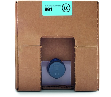 HP 3M 891 licht-cyaan Latex inktcartridge, 10 liter