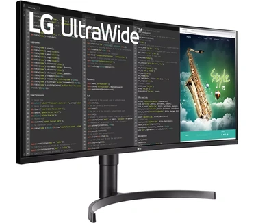 LG 35WN75CN-B Zwart (zwarte voet, zwarte achterkant)