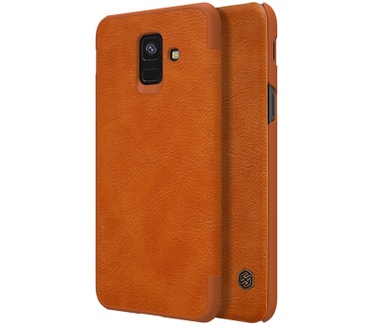 Nillkin Qin PU Leather Book Case Samsung Galaxy A6 (2018) - Bruin  Bruin