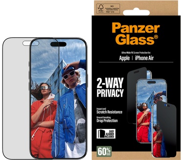 PanzerGlass PanzerGlass® 2-Way Privacy Screen Protector iPhone Air | Ultra-Wide Fit w. EasyAligner