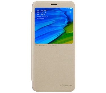 Nillkin Sparkle View Book Case - Xiaomi Redmi Note 5 Pro - Goud  Goud