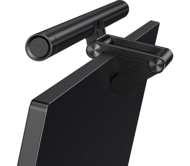 Baseus Led-monitorlamp, E-readering, bureaulamp, clip beeldschermlamp, instelbare helderheid en kleurtemperatuur, geen scherm, verblinding of flikkeren, USB opladen, kantoorlamp, zwart