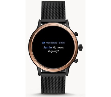 Fossil Julianna HR Gen 5 FTW6036 Rosé Goud (Zwart)