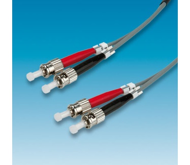 Roline FO cable 50/125µm, ST/ST, Grey, 3m