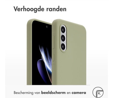 Accezz Liquid Silicone Backcover Samsung Galaxy A56 - Cooper Green