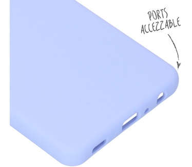 Accezz Liquid Silicone Backcover Samsung Galaxy A72 - Paars (Galaxy A72) Paars