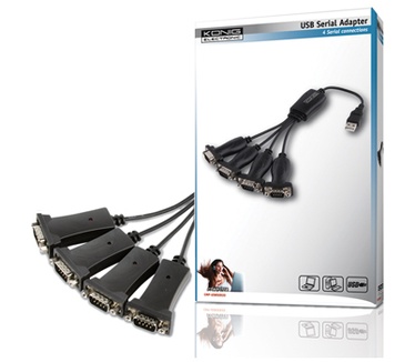 Konig USB to 4x serial adaptercable