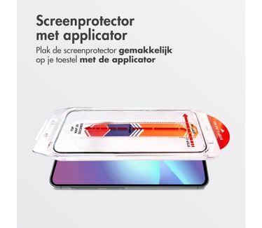 Accezz glas screenprotector met anti-dust applicator