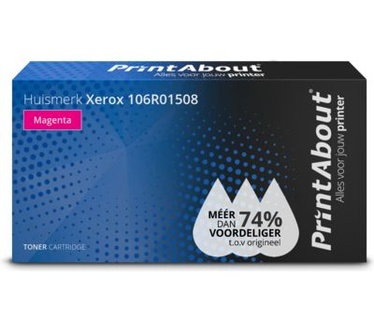 PrintAbout Huismerk Xerox 106R01508 Toner Magenta