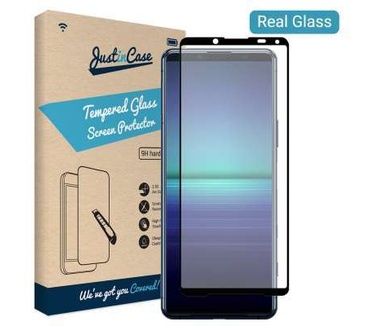 Just in Case Full Cover Tempered Glass Sony Xperia 5 II Zwart