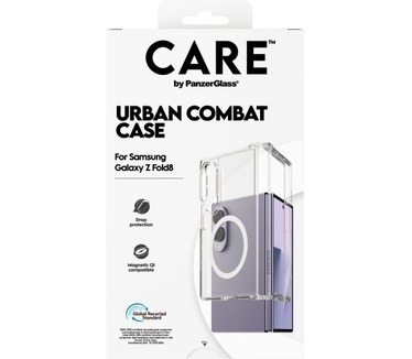 PanzerGlass CARE™ by PanzerGlass® Urban Combat Case Transparent w. White Qi Samsung Fold8