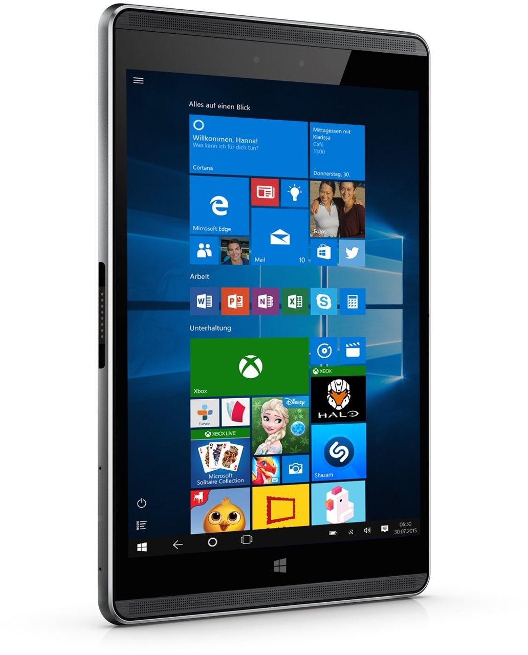 HP Pro Tablet 608 G1 (3G, 4GB, 64GB, Win 10 Pro) Grijs Kenmerken