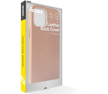 Accezz Leather Backcover met MagSafe iPhone 12 Pro Max - Bruin