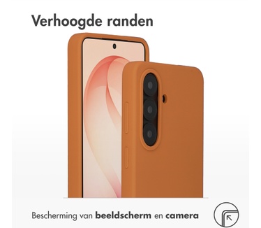 Accezz Liquid Silicone Backcover met MagSafe Samsung Galaxy S26 Plus - Oranje
