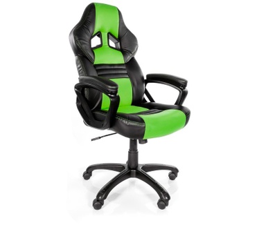 Arozzi Monza Green - zwart - GrÃŒn - Leder - zwart - 115 cm - 125 cm - 53 cm (MONZA-GN)