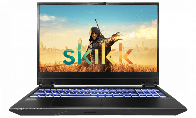 Skikk-laptop met oledscherm
