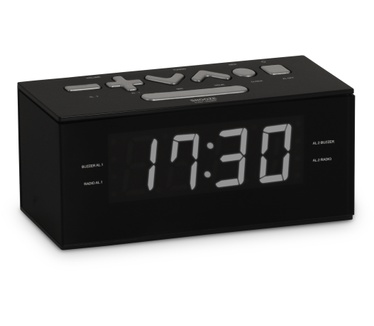 Bigben Interactive Strakke wekkerradio - zwart