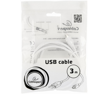 Gembird CCP-mUSB2-AMBM-W-10 Wit