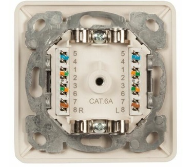 EFB Elektronik ET-25133.1V1 Inbouwdoos CAT 6A 2 poorten Zuiver wit (RAL 9010)