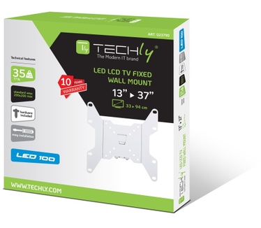 Techly 13-37" Wall Bracket for LED LCD TV Fixed White" ICA-LCD 114WH
