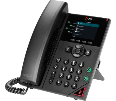 Poly VVX 250 4-lijns IP-telefoon met PoE-ondersteuning