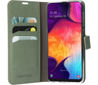 Mobiparts Classic Wallet Case Galaxy A50 Stone Green