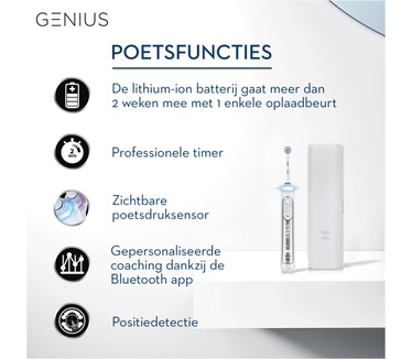 Oral-B Genius 8000 Elektrische Tandenborstel Zilver Powered By Braun