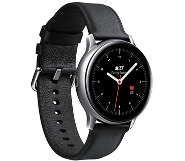 Samsung Galaxy Watch Active2 RVS (40mm) Zilver (Zwart)