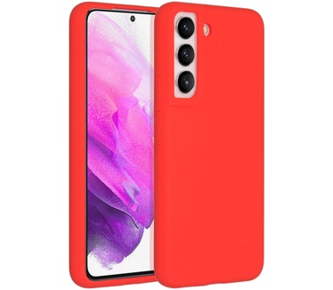Accezz Liquid Silicone Backcover Samsung Galaxy S22 - Rood