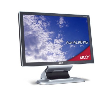 Acer AL2051Ws Zilver, Zwart