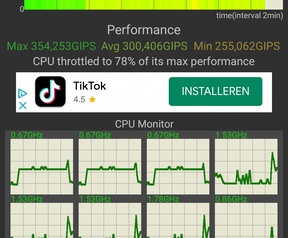 OnePlus 11 screenshot prestatiemodus