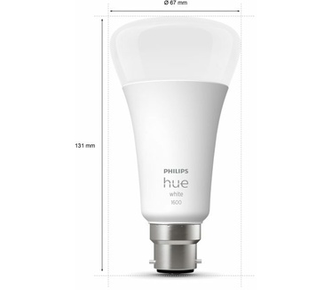 Philips Hue White B22 Bluetooth (1600 lumen, 15,5W)