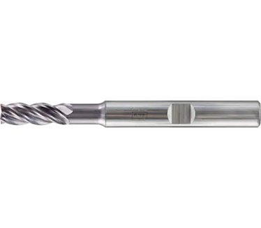 PFERD Universal end mill with four cutting edges UC4, Chamfer corner design