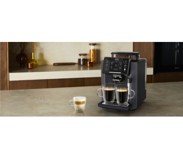 Krups Sensation EA910B volautomatische espressomachine nachtzwart/zwart