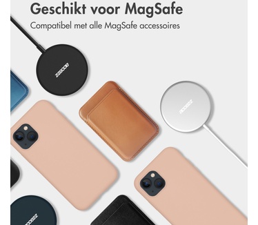 Accezz Liquid Silicone Backcover met MagSafe iPhone 15 Pro - Roze