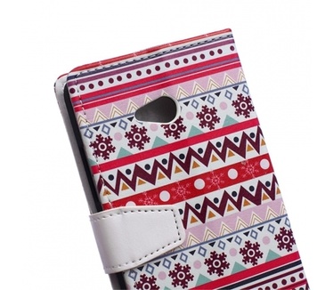 Kees Portemonnee Hoesje Microsoft Lumia 640 - Aztec Tribe