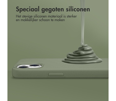Accezz Liquid Silicone Backcover met MagSafe Samsung Galaxy S26 Plus - Cooper Green